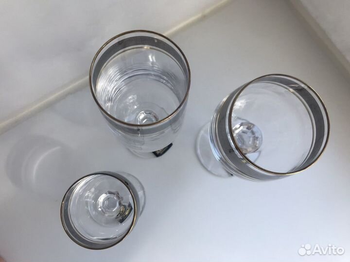 Набор бокалов bohemia Клаудиа платина 18 шт