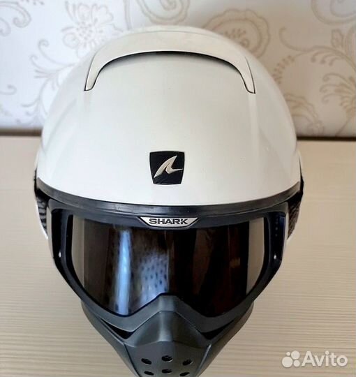 Мотошлем Shark Raw белый размер L