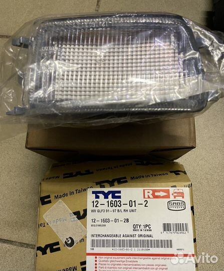 Катафот правый, левый на volkswagen Golf 3