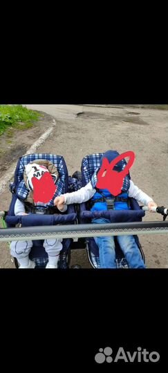 Коляска для двойни 2 в 1