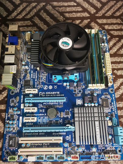 Бюджетный 4 ядерник Athlon II X4 651 / GA-A75 / 2x