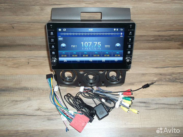 Магнитола Mazda BT-50 Android физические кнопки