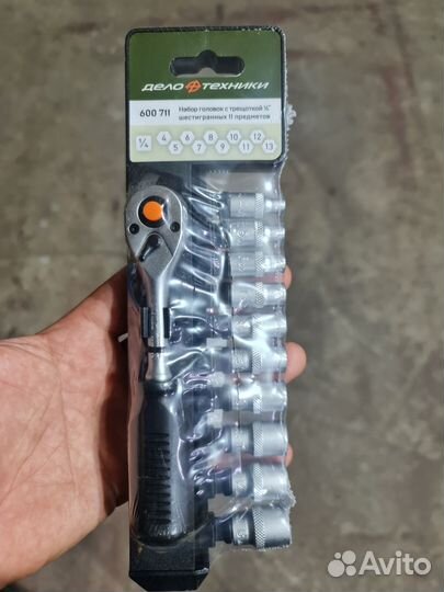 Набор головок с трещеткой