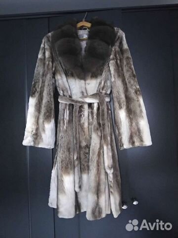 Шуба норковая с соболем