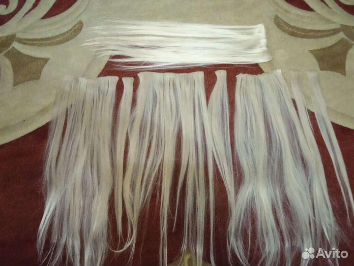 Волосы для наращивания 70 см блонд