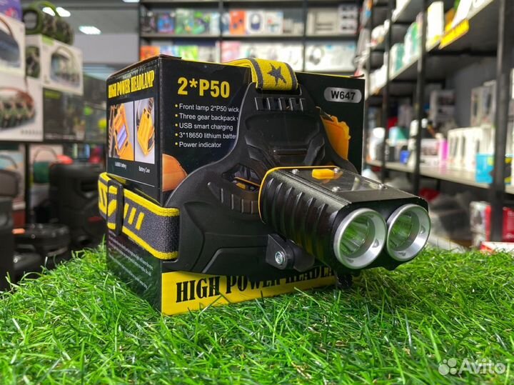 Двойной налобный фонарь