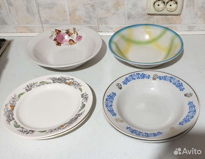 Салатники,чашки,тарелки,кувшины СССР Чехословакия