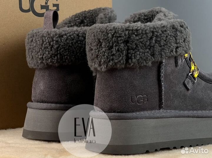 Женские ugg на платформе Ugg Funkarra Cabin Grey