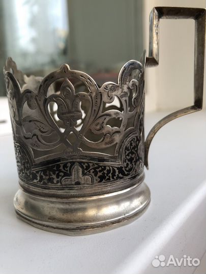 Подстаканник серебро Кубачи СССР