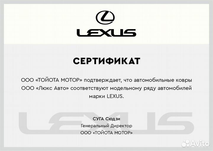 3D Коврики Lexus LX570 из Экокожи