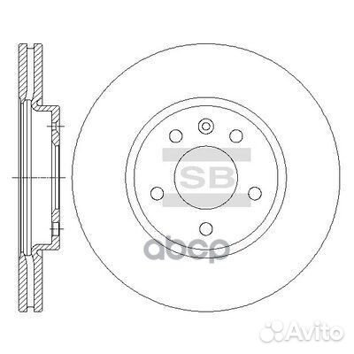 Диск тормозной передний sangsin brake SD3047 SD