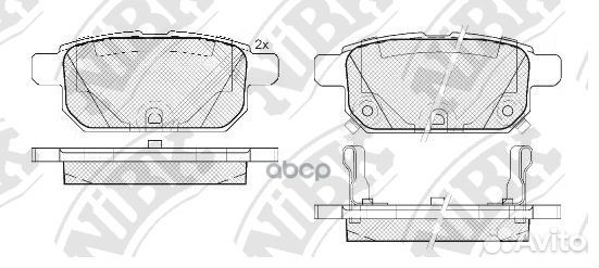 Колодки тормозные suzuki swift 10- 1.2-1.6
