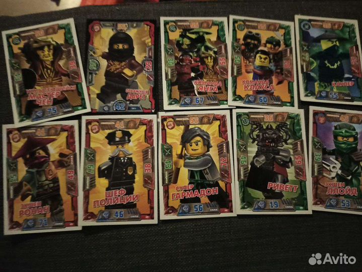 Карточки Lego ninjago