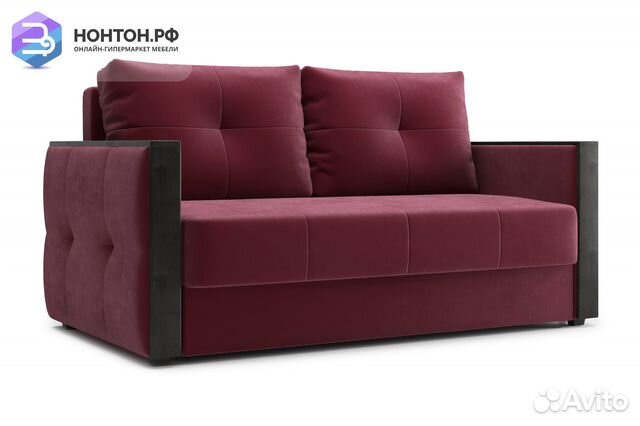 Диван еврокнижка Инсайд бордовый