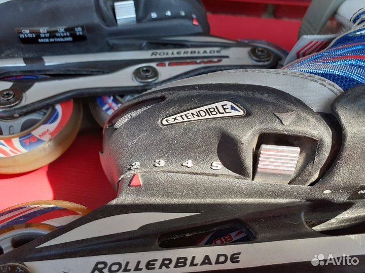 Роликовые коньки rollerblade раздвижные с 32 по 37