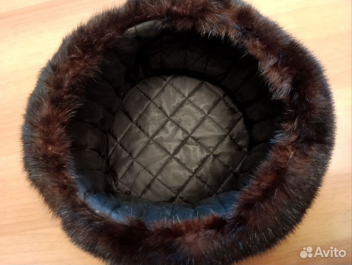 Норковая шапка мужская ушанка