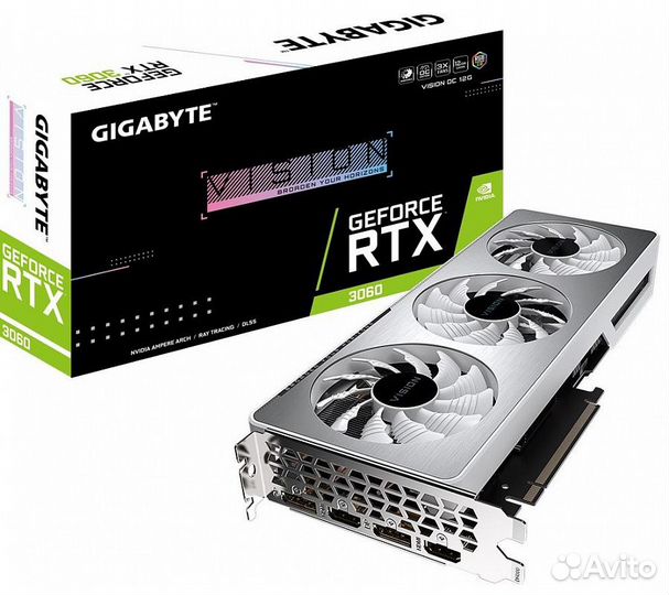 Видеокарта Gigabyte GeForce RTX 3060 vision OC LHR