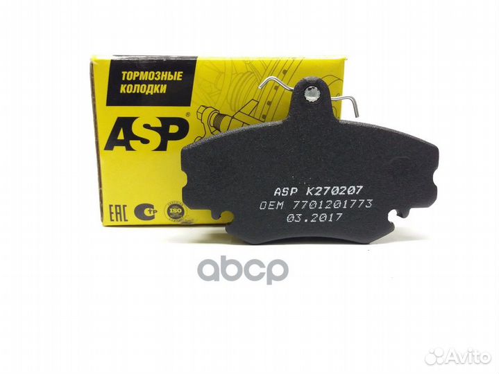 К-т колодок LADA Largus (дв1,6/8кл) перед. ASP