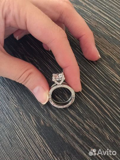 Кольцо серебро 15,5 размер