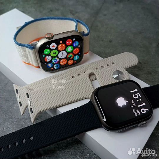 Часы Apple Watch 9 45мм (2 ремешка в комплекте)