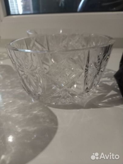 Ваза салатник хрусталь