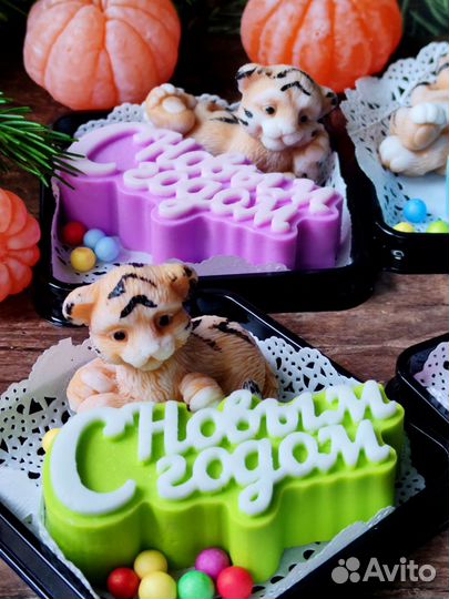 Силиконовые формы для мыла 2 шт