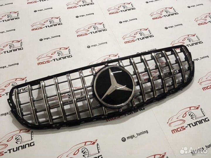 Решетка Mercedes GLC Без камеры Дистроник chrome