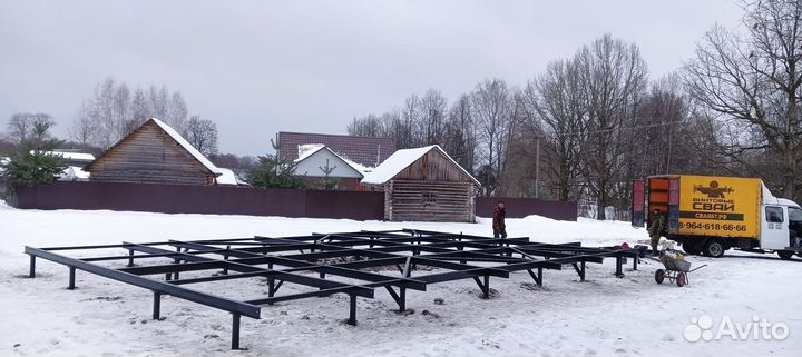 Фундамент на винтовых сваях Винтовые сваи под ключ