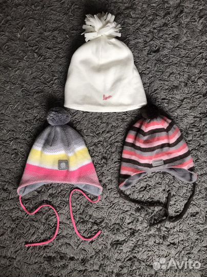 Шапка для девочки демисезонная