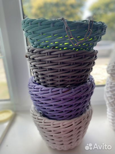 Корзинки плетенные, кашпо