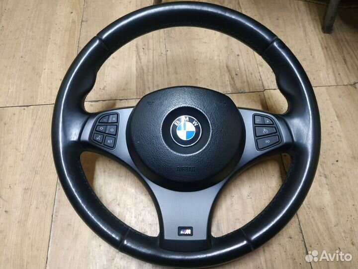 Руль BMW X3 e83 X5 e53 M-tex с аэрбегом