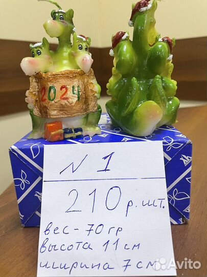Новогодняя свеча. Подарок.Символ года. Дракон