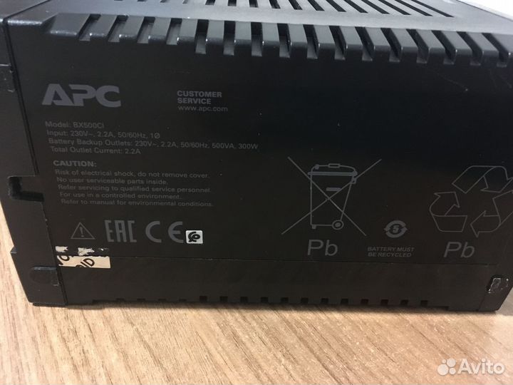 Ибп APC BX500CI Back-UPS 500 ва