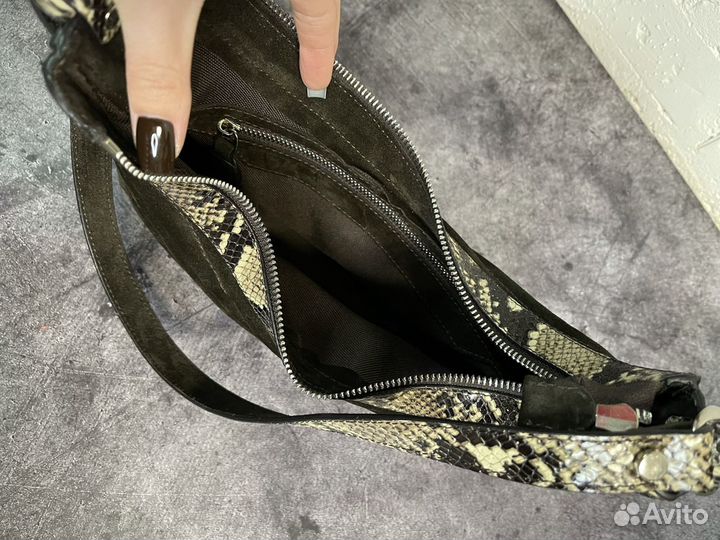 Сумка из натуральной замши