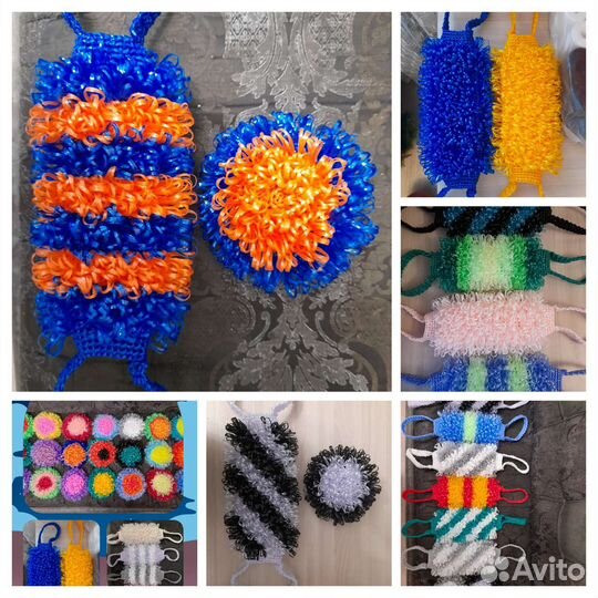 Мочалка ручной работы