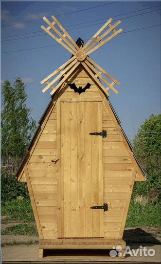 Уличный туалет с декором тщл 336