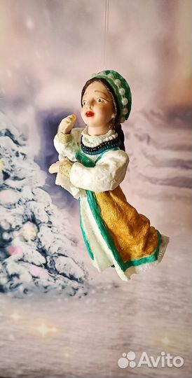 Ватные елочные игрушки