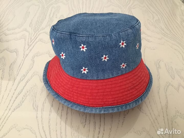 Панама для девочки джинсовая