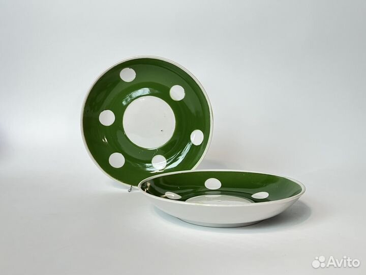 Чайная пара фарфор СССР лфз Дулево