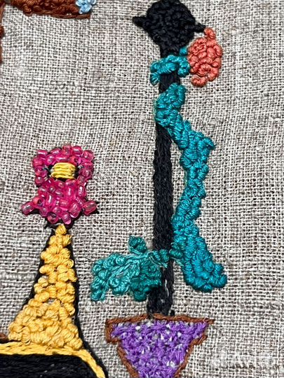 Вышивка нитками и бисером 