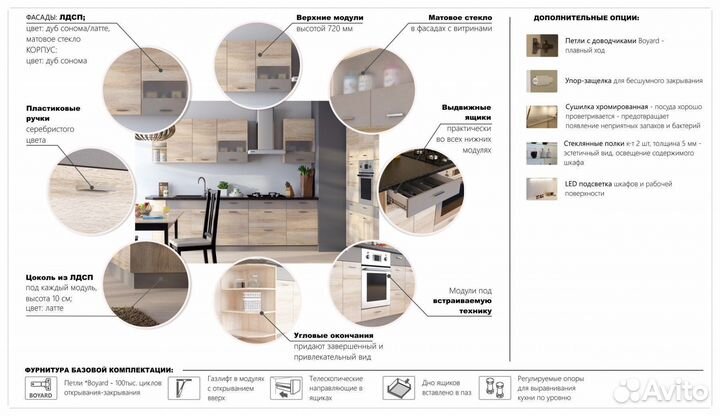 Кухня Николь со столешницей 1,8м (60) оптом