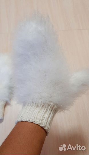 Варежки пушистые