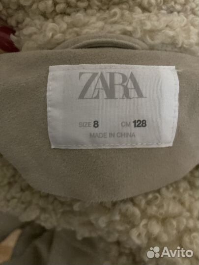 Дубленка zara для девочки
