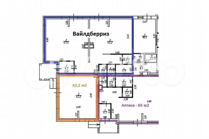 Продам торговое помещение, 107 м²