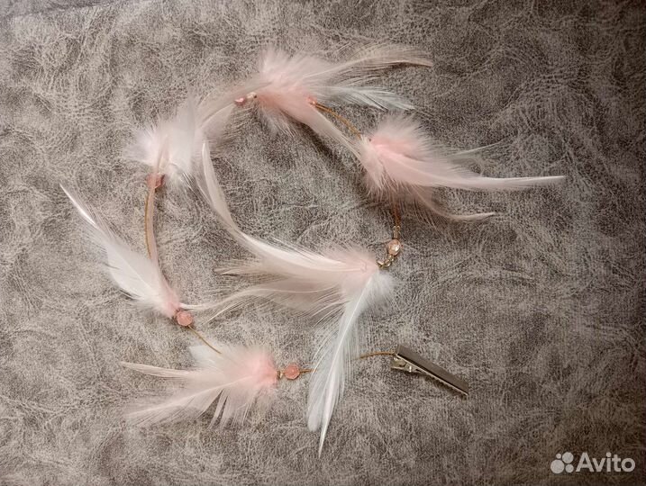 Заколки из перьев/ Наращивание перьев