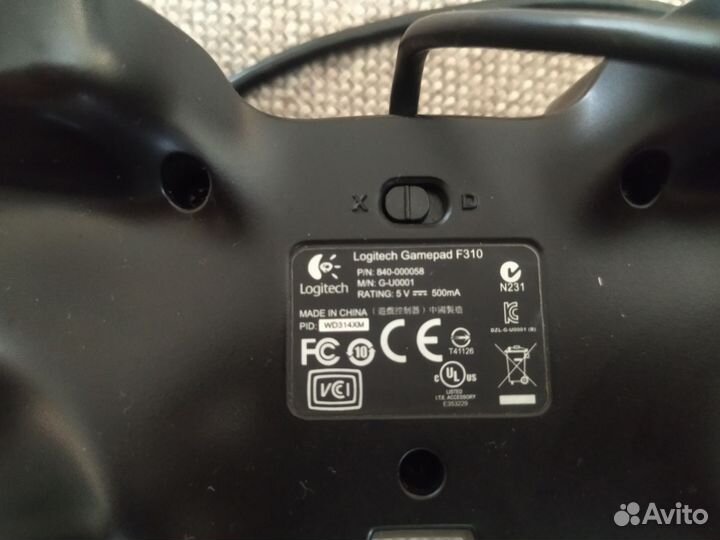 Геймпад logitech f310