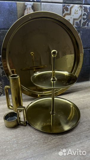 Набор для сервировки золотой