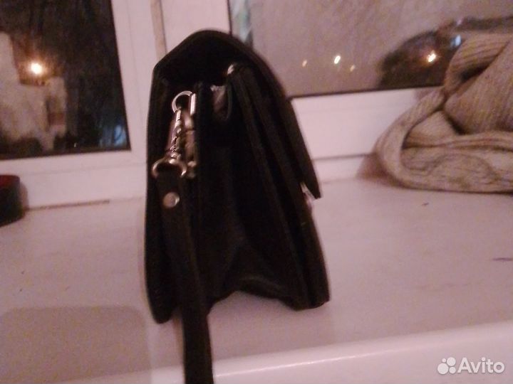 Мужская кожаная сумка, ручная, ремень -кожа