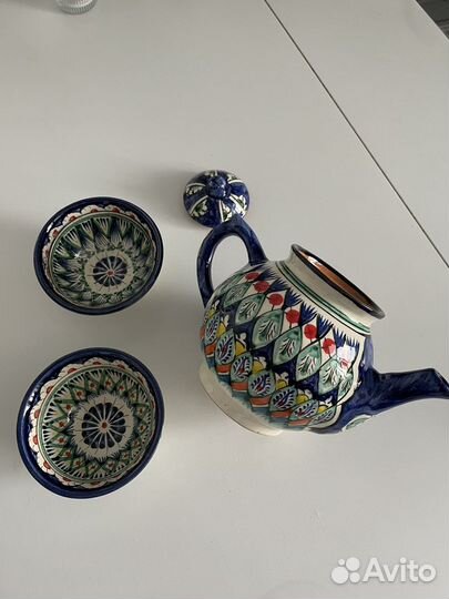 Чайник заварочный, 2 пиалы