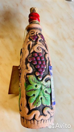 Бутылка глиняная